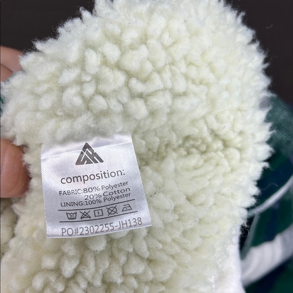 Dekomere Green and White Plaid Hooded Jacket - Picture 4 of 4